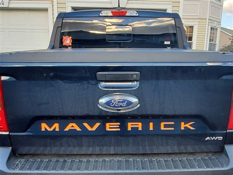 2022 Ford Maverick Tailgate Decal Inlay