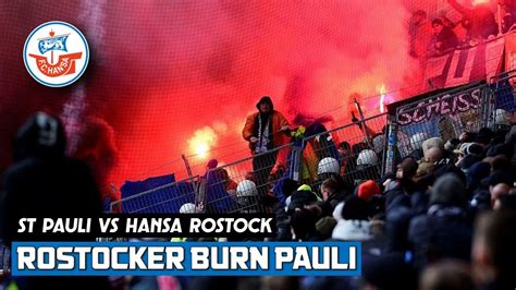 Pyro Show Suptras Rostock At Millerntor St Pauli Vs Hansa Rostock