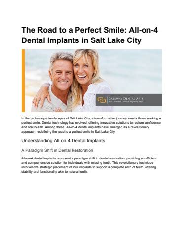 Gateway Dental Arts Dr Richard Austin DDS Dental Implants All On 4