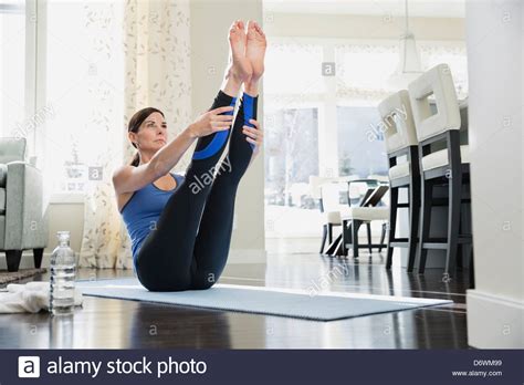 Mature Woman Yoga Hi Res Stock Photography And Images Alamy