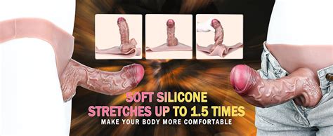 Amazon Strap On Dildo Harness Silicone Wearable Dildo Panties Realistic Penis Sleeve Penis