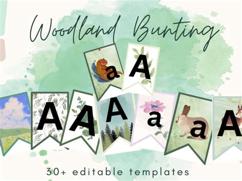 Woodland Classroom Bunting For Displays Teaching Resources