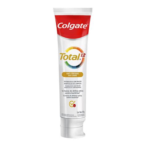Pasta De Dente Para Tartaro - Pasta de Dente Colgate Total 12 Anti-Tártaro 140g - Drogarias Pacheco