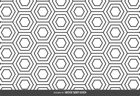 Descarga Vector De Telón De Fondo De Patrón Lineal Hexagonal