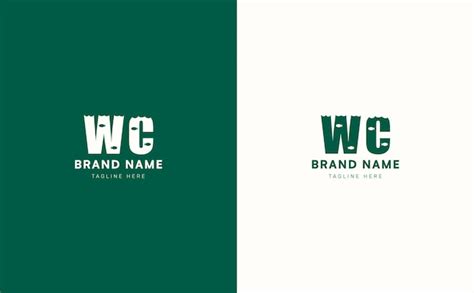 premium vector wc letters vector logo design