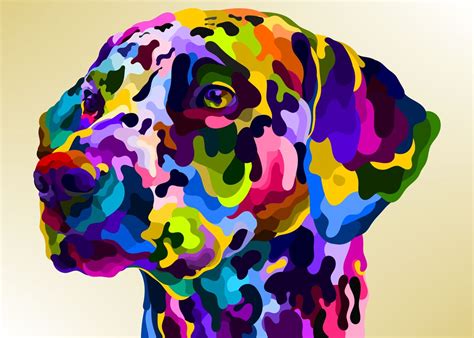 Dalmatian On Pop Art Style Poster By Peri Priatna Displate