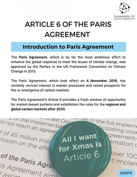 article  paris agreement carbon markets climate change