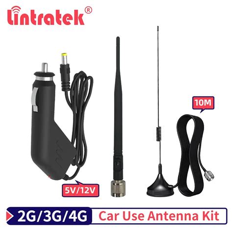 Lintratek Antena De L Tigo Con Ventosa Para Amplificador De Se Al G