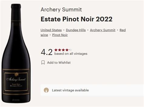 Archery Summit 2022 Dundee Hills Valley Pinot Noir