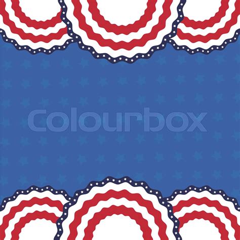 united stated flag frame stock vector colourbox