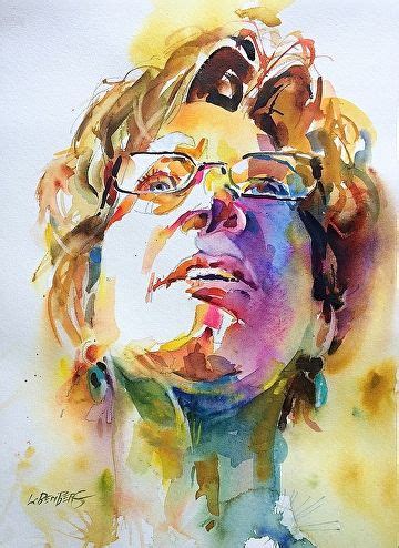 Jackie Jackpot Kelly By David Lobenberg Watercolor 15 Inches X 11