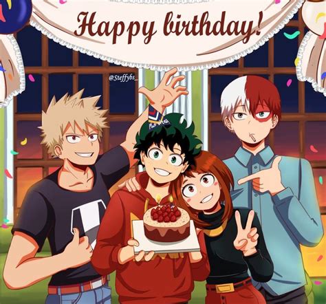 Pin By Emma On Mha Anime Happy Birthday Wish You Happy Birthday