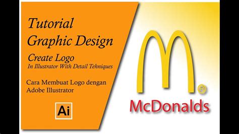 How To Make Mcdonalds Logo With Adobe Illustrator Youtube