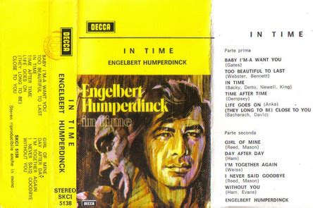 Engelbert Humperdinck In Time 1972 Cassette Discogs