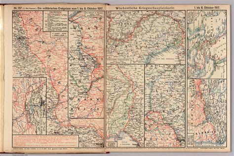 World War I Map German Nr 157 Military Events To October 8