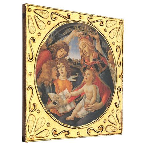 Cuadro Madera Virgen Del Magnificat Botticelli X Venta Online En