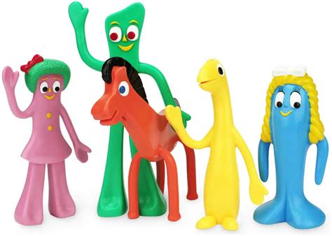 Gumby Goo, Minga, Gumby, Prickle Pokey 5.5 Figure 5-Pack NJ Croce ...