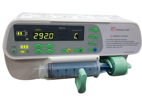 Sino Mdt Single Channel Syringe Pump Syringe Size Ml Model Name