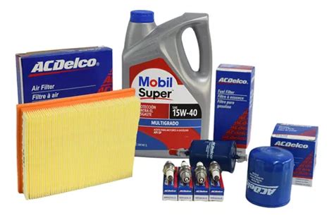 Kit Afinación Chevy 1994 2012 Original Ac Delco Mobil 15w40 Envío gratis