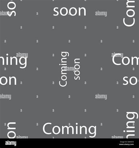 coming  sign icon promotion announcement symbol seamless pattern