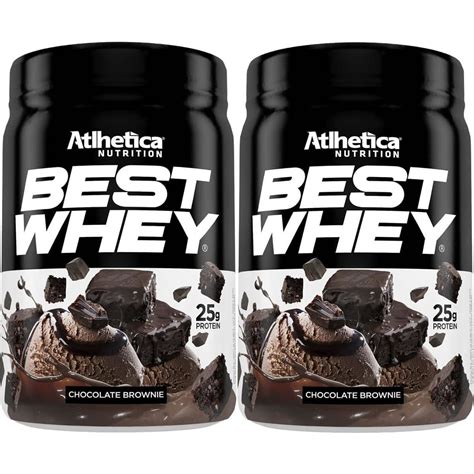 Kit 2X Best Whey 450g Chocolate Brownie Atlhetica Nutrition