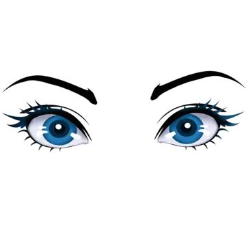 Eyes Anime Girl Manga Style PNG Transparent Images Free Download ...