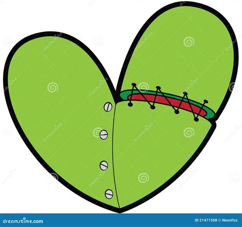 Corazón De Víspera De Todos Los Santos Frankenstein Stock de