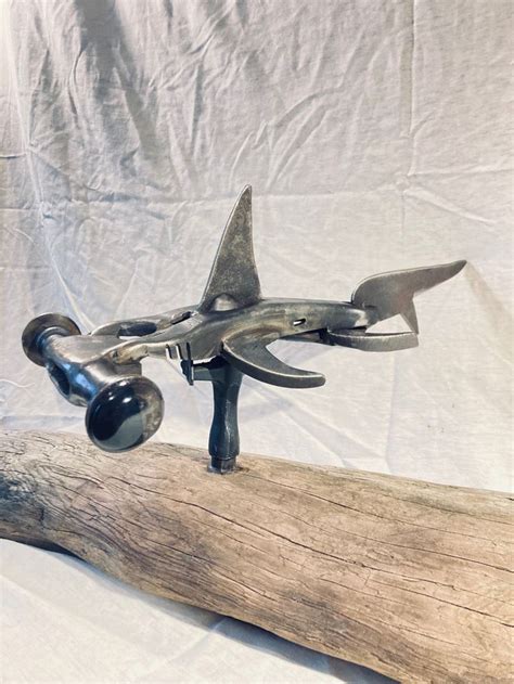 Kinetic Hammerhead Shark In Metal Art Welded Scrap Metal Art