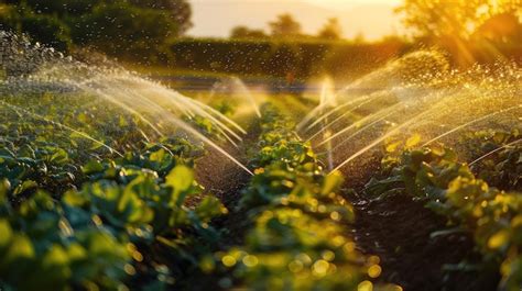 Riego De Las Plantaciones Riego Por Aspersi N De Los Cultivos