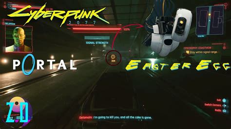 Cyberpunk 2077 Portal Easter Egg Glados Delamain Cab Youtube