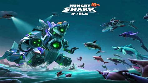 Hungry Shark World New Shark New Update Mecha Sharkjira Unlocking All 34 Sharks 2020