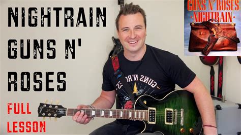 Left Handed Lesson Nightrain Guns N Roses Full Guitar Lesson