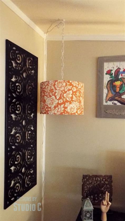 DIY Hanging Light | Diy hanging light, Hanging lights, Hanging lamp shade