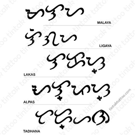 Baybayin Temporary Tattoo 03 – Tintak Tattoo