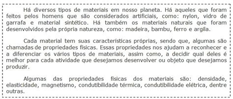 Ci Ncias Da Natureza Propriedades F Sicas Dos Materiais Conex O