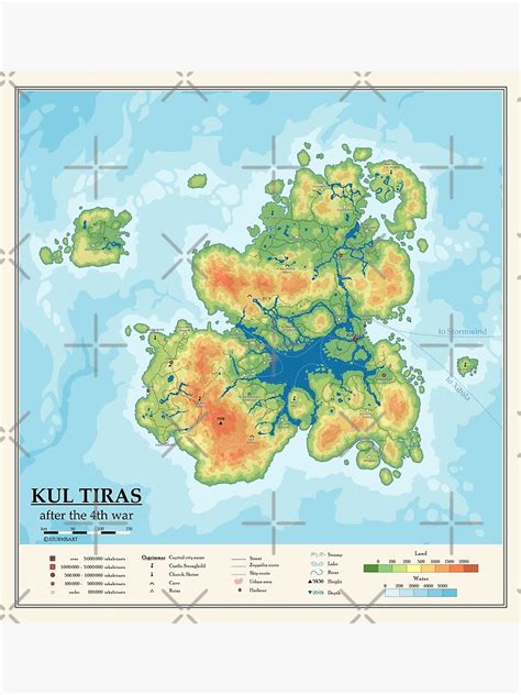 "Detailed Kul Tiras map" Poster by Sturmbart | Redbubble