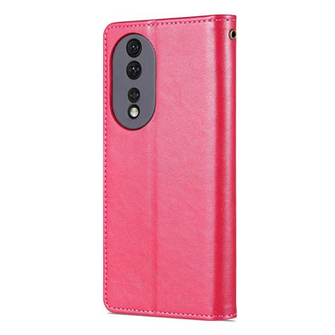 For Honor Pro Azns Sheepskin Texture Flip Leather Phone Case Red