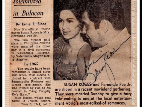 Susan Roces Fernando Poe Jr Wedding