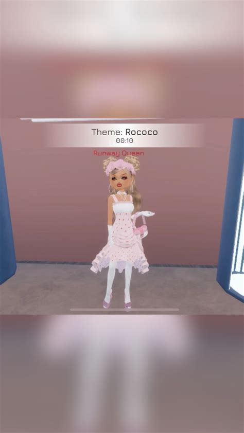 Dress To Impress Roblox Game Rococo In