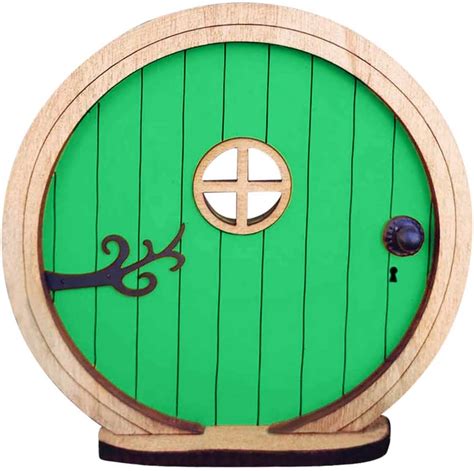 Amazon Aubatece Fairy Door Wooden Garden Doors Craft Mini Fairy