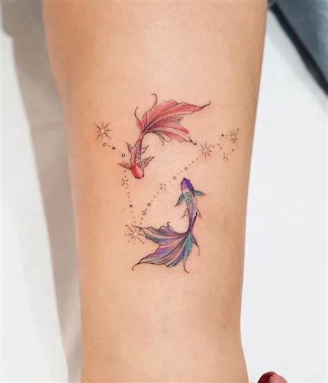 Girly Pisces Tattoos