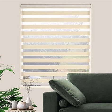 Amazon Joydeco White Sheer Zebra Blinds For Windows Cordless