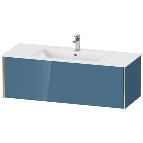 Duravit Xviu Wall Mounted Vanity Unit Stone Blue High Gloss XV40280B147