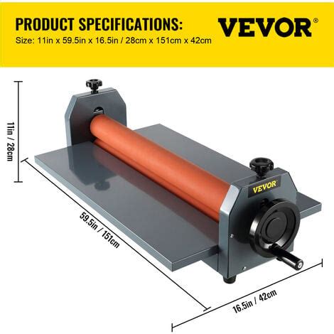 VEVOR 51 1300MM Manual Cold Roll Laminator Vinyl Photo Film Mounting