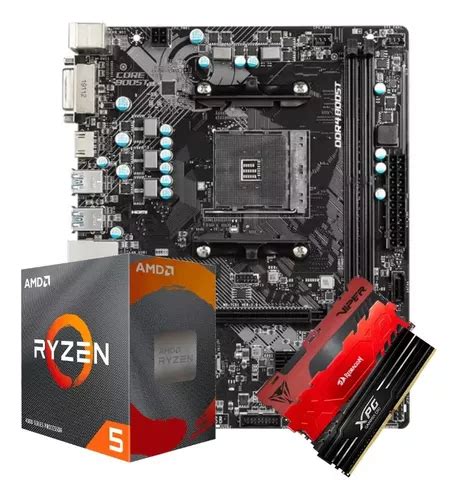 Kit Upgrade Amd Ryzen 5 4500 A520m Am4 2x8gb 3200mhz Parcelamento