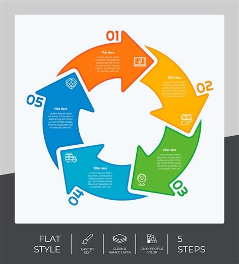 Premium Vector Presentation Business Option Infographic With Flat