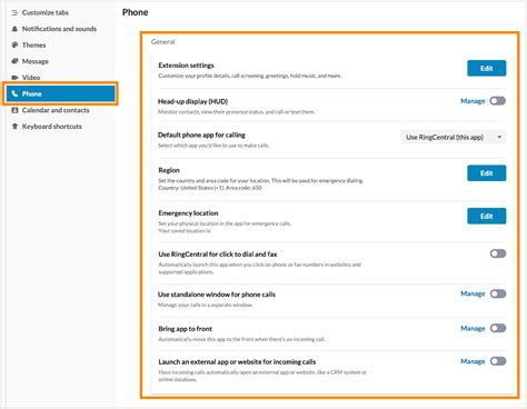 Configuring Phone Settings In The RingCentral App Desktop And Web