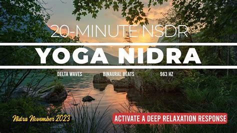 20 Minute Yoga Nidra To Activate A Deep Relaxation Response Nsdr