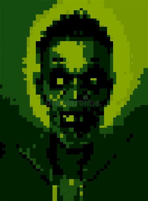 Pixel Art Of Zombie Monster Stock Illustration Illustration Of Cartoon Creative 268674213