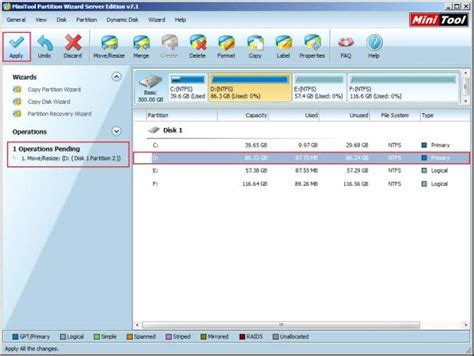 Change Partitions With Minitool Partition Wizard